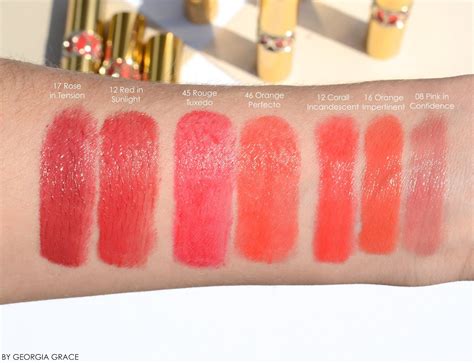 ysl lipstick rouge pure shine|ysl rouge volupte shine swatches.